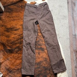 Abercrombie & Fitch Dark Brown Ultra High Rise Pants